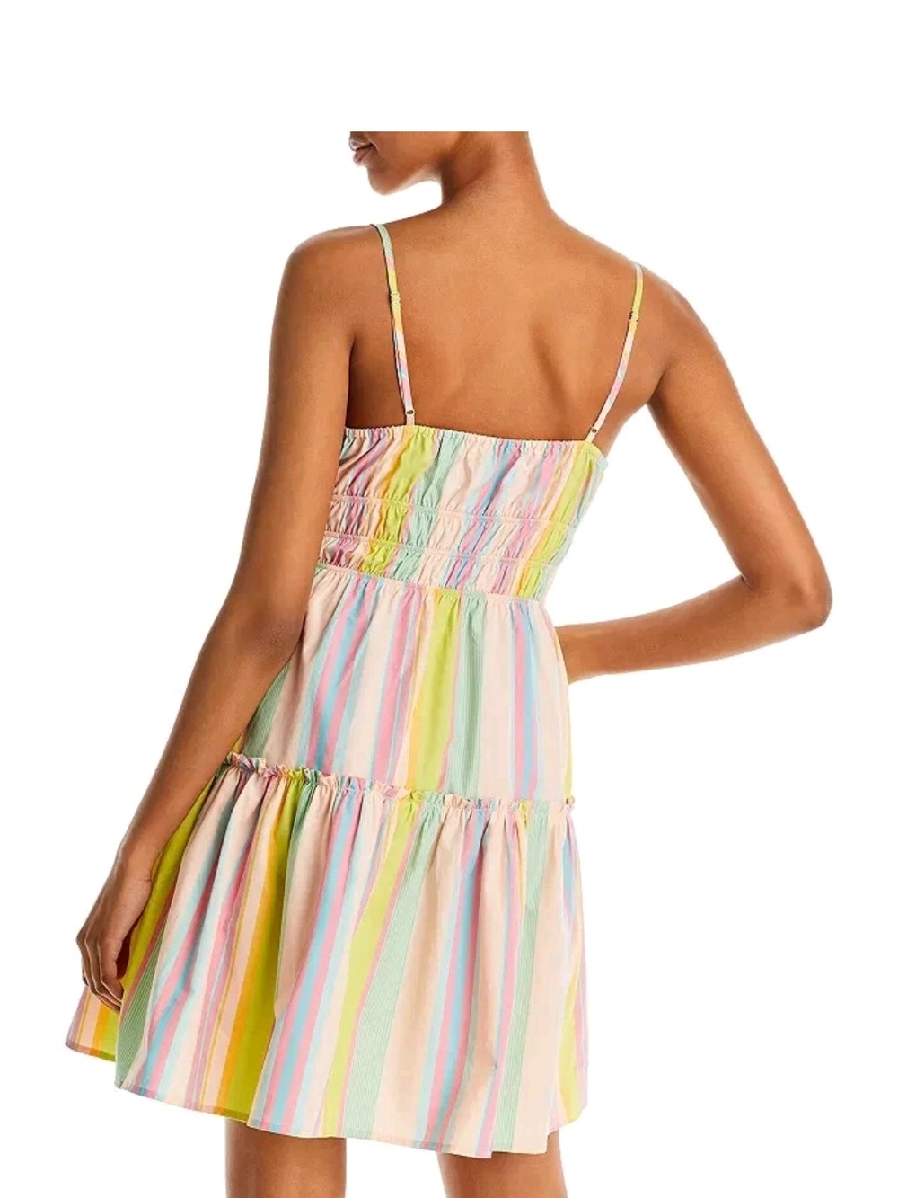 Pastel Stripe Spaghetti Strap Sundress - Multi Rails Womens Carmen Mini Dress XS - Picture 2 of 6